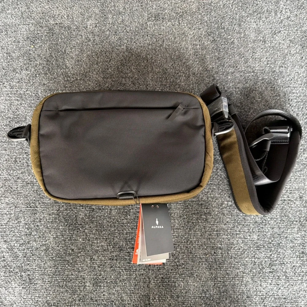NEW Alpaka Go Sling Axoflux Army Green 600D Crossbody Tech Bag 5.5L